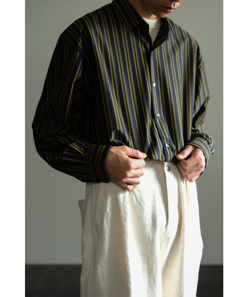 【KANEMASA PHIL.】46G Atmosphere Stripe KANEMASA PHIL. 46G Atmosphere Stripe Shirt | Mu