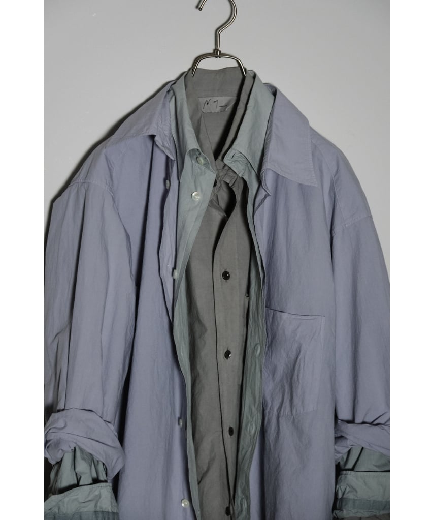 ANCELLM DYED SHRINK OVER SHIRT | MusterWerk Sud. ANCELLM DYED SHRINK OVER SHIRT | MusterWerk Sud.