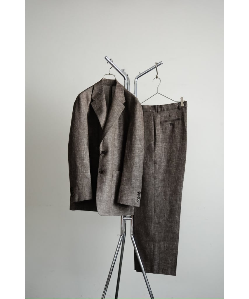 BISOWN WOOL LINEN 1TUCK SLACKS | MusterWerk Sud.