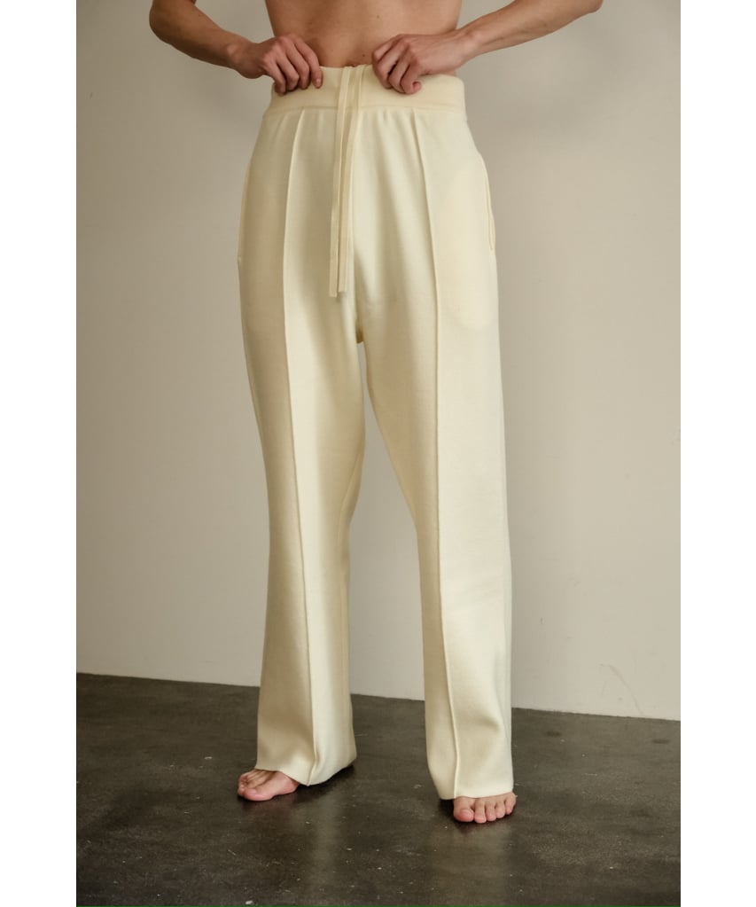 Olde H & Daughter WOOL KNIT TRACK PANTS | Muste