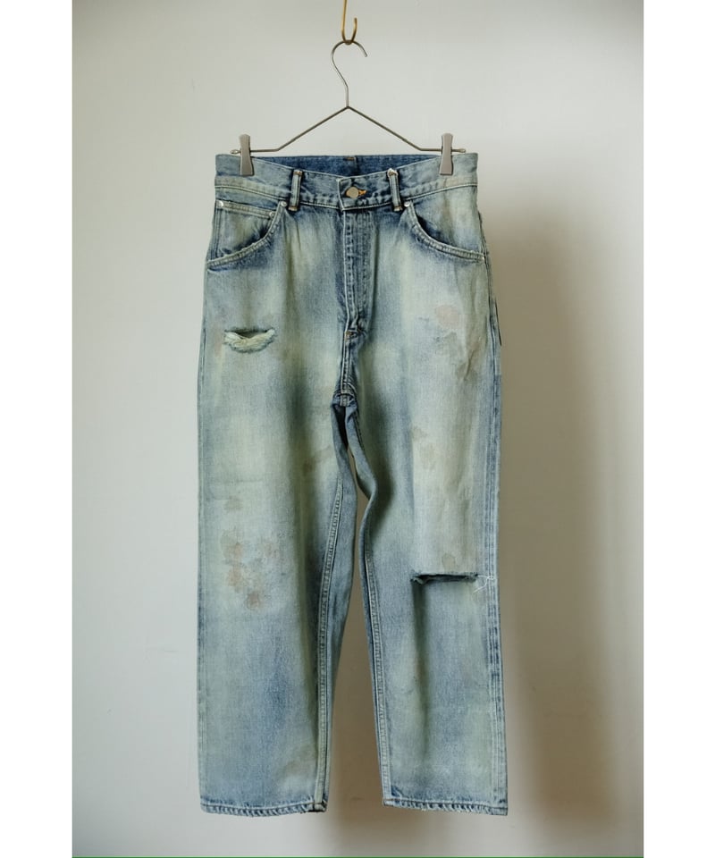ANCELLM AGING SELVEDGE TAPERED 5P DENIM PANTS |