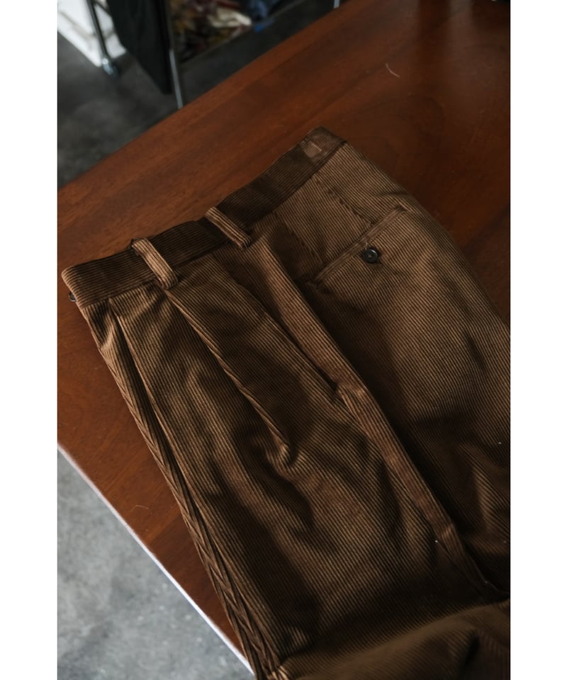 専用bisown CORDUROY2TUCKWIDETROUSERS BISOWN CORDUROY 2TUCK WIDE TROUSERS | MusterWer