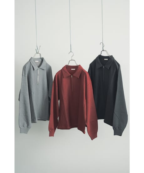 ULTERIOR FADED SILKY TERRY RW HALF ZIP P/O