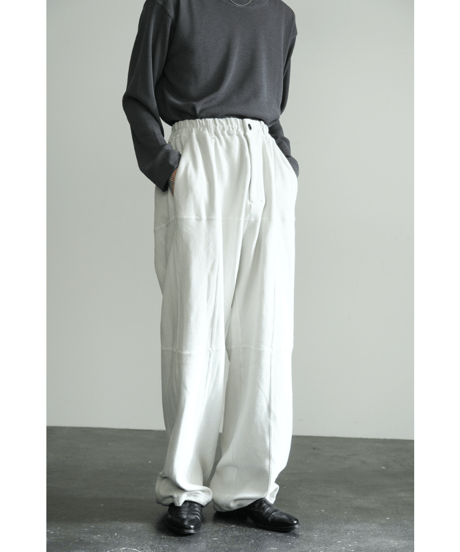 ANCELLM SWITCHING SMOOTH KNIT PANTS