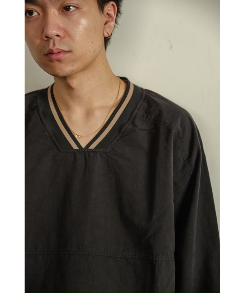 トップス 25ss ANCELLM C/N PULLOVER SHIRT C/N PULLOVER SHIRT(BLACK) – ANCELLM