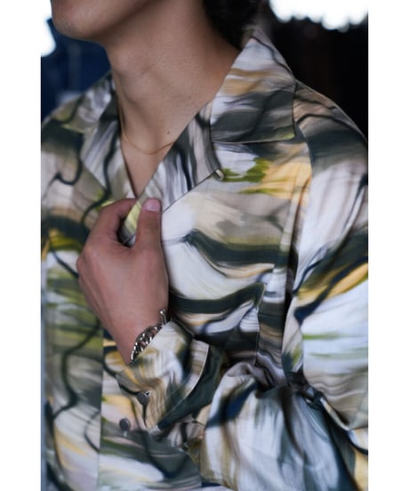 m's braque LONG SLEEVE ALOHA SHIRTS