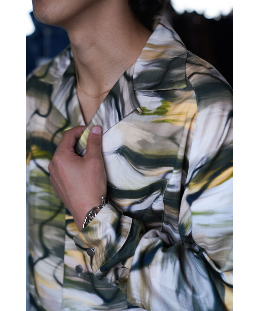 m's braque for MURPHHロングスリーブアロハシャツ m's braque 