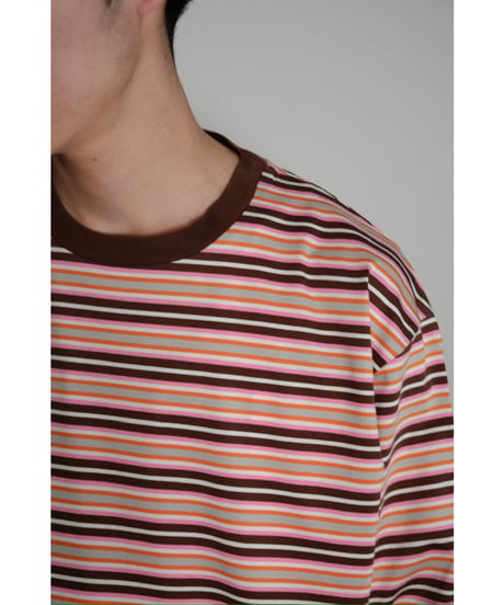 KANEMASA PHIL. 36G Multi Border L/S Tee