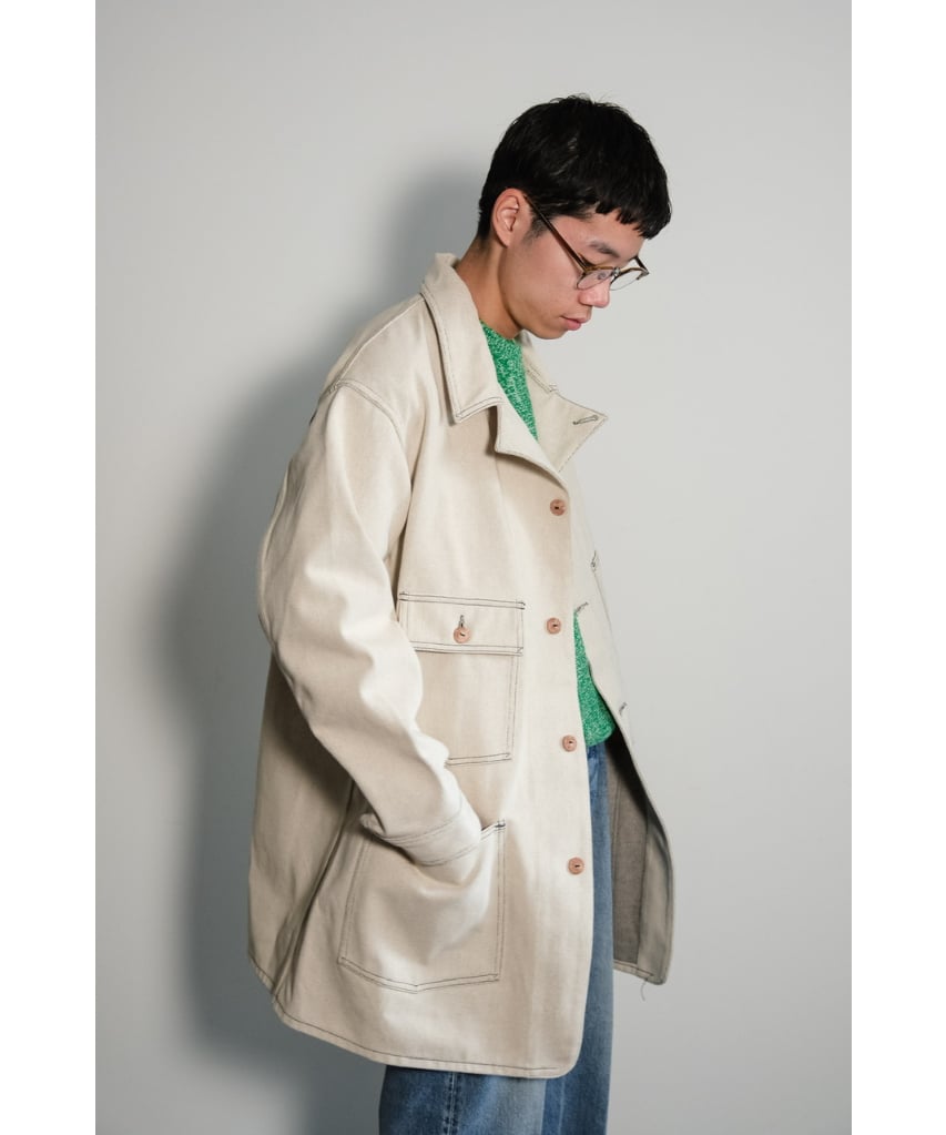 ジャケット・アウター FAUVES CARPENTER SHORT JACKET - DENIM FAUVES 