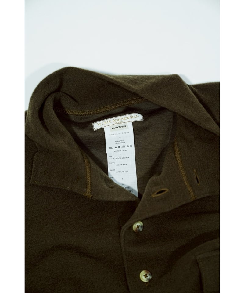 YE OLDE & NEW MAN RANDONNEUR MOCK POLO SHIRT(LI
