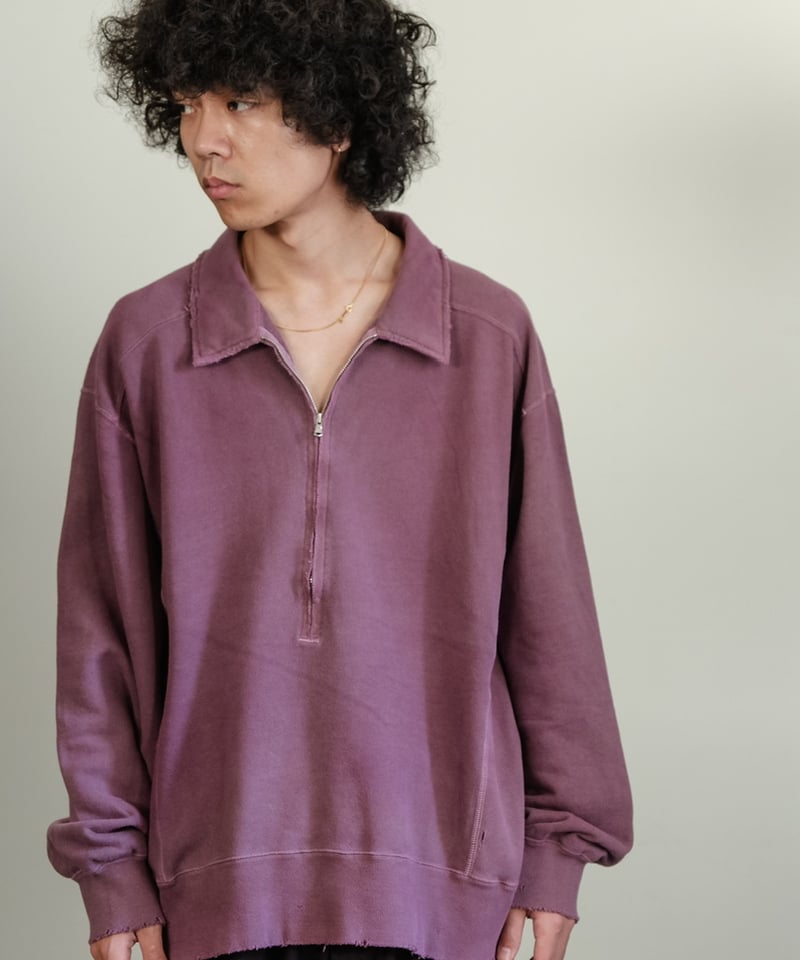 ANCELLM HALF ZIP SWEAT スウェット　ハーフジップ ANCELLM - HALF ZIP SWEAT SHIRT | BLACK | スウェット | NapsNote
