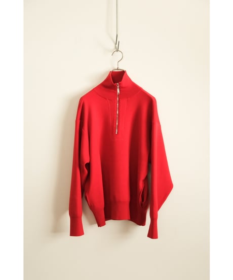 Olde H & Daughter "Exclusive" WOOL KNIT TRACK HALF ZIP