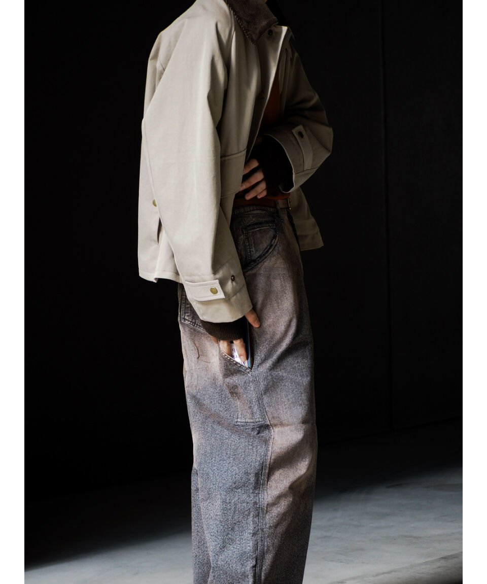 ANCELLM BLACK HEATHER PAINTER PANTS | MusterWer