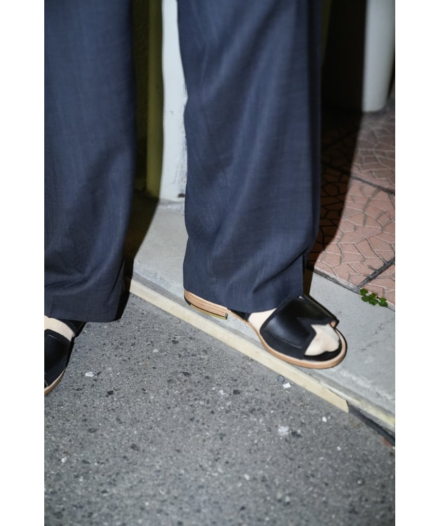 BISOWN SHEER WOOL PLEATSTUCK SLACKS | MusterWer BISOWN SHEER WOOL PLEATSTUCK SLACKS | MusterWer