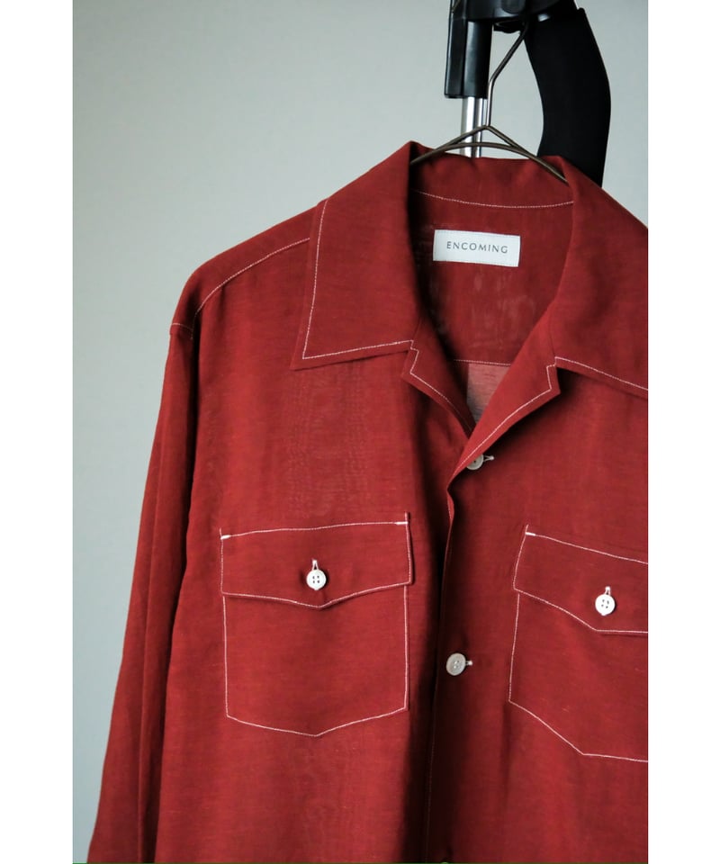 【タグ付】ENCOMING インカミング プルオーバー チェックシャツ M 美品 タグ付】ENCOMING インカミング プルオーバー チェックシャツ M