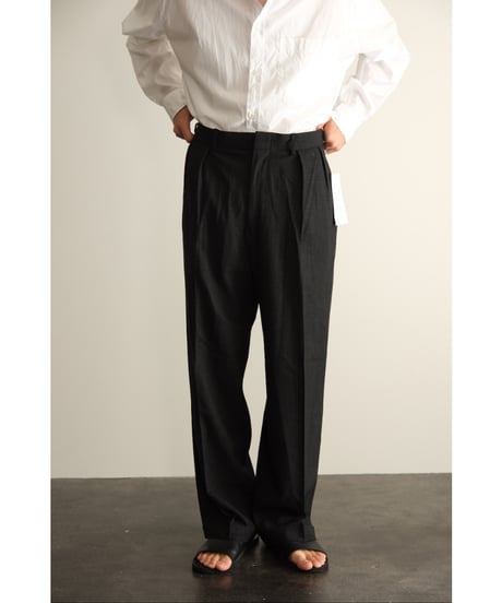 USED Wool Tuck Trousers