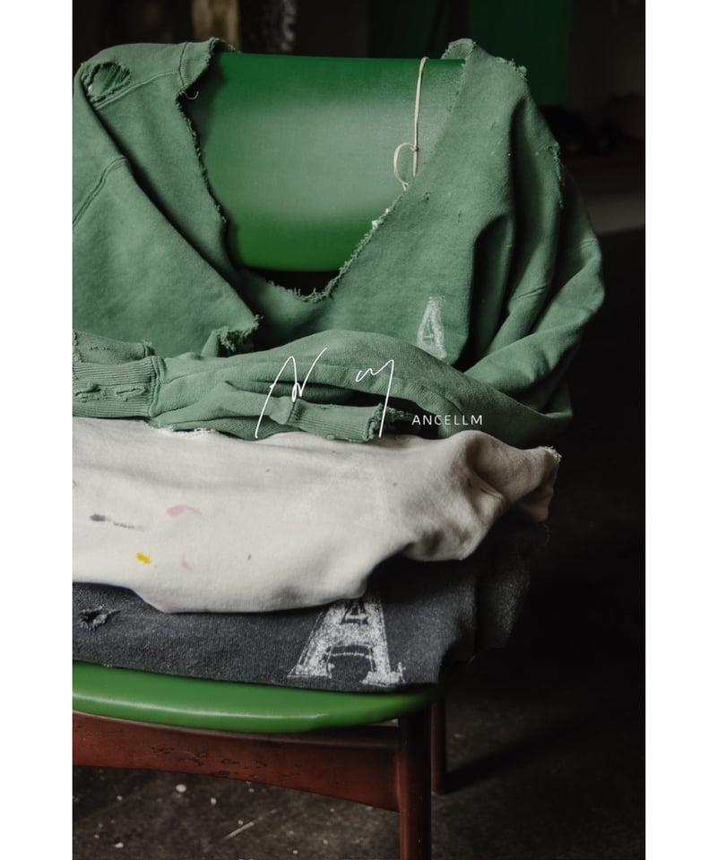 トップス ANCELLM 25SS HARD CRASH SWEAT SHIRT ANCELLM HARD CRASH SWEAT SHIRT | MusterWerk Sud.