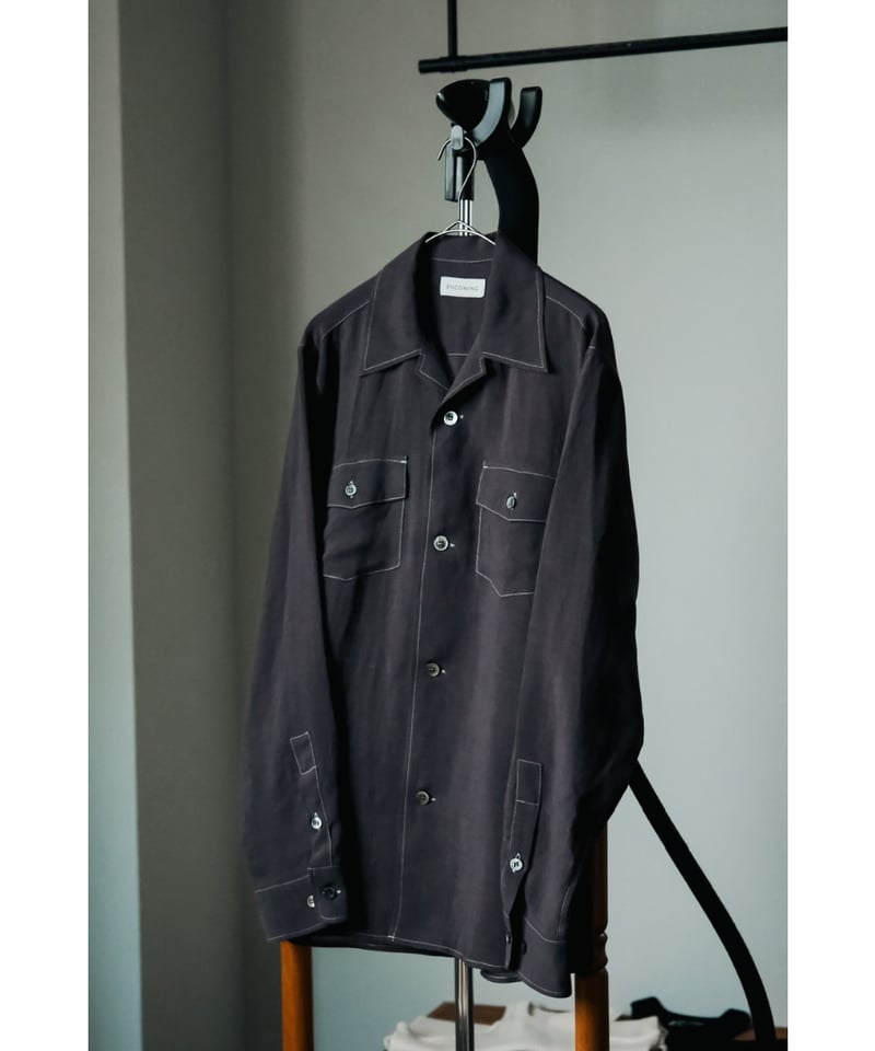 maison mill OPEN COLLAR SHIRT 黒ドット サンプル品 maison mill OPEN COLLAR SHIRT 黒ドット サンプル品 - メルカリ