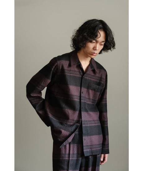 POSTELEGANT Cotton Wool Pajama Shirt