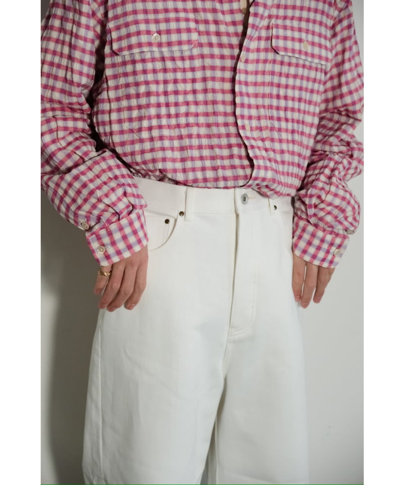 まい様　BISOWN WIDE DENIM BISOWN(ビソウン)】BISOWN WIDE DENIM/ BLEACH - VELVET