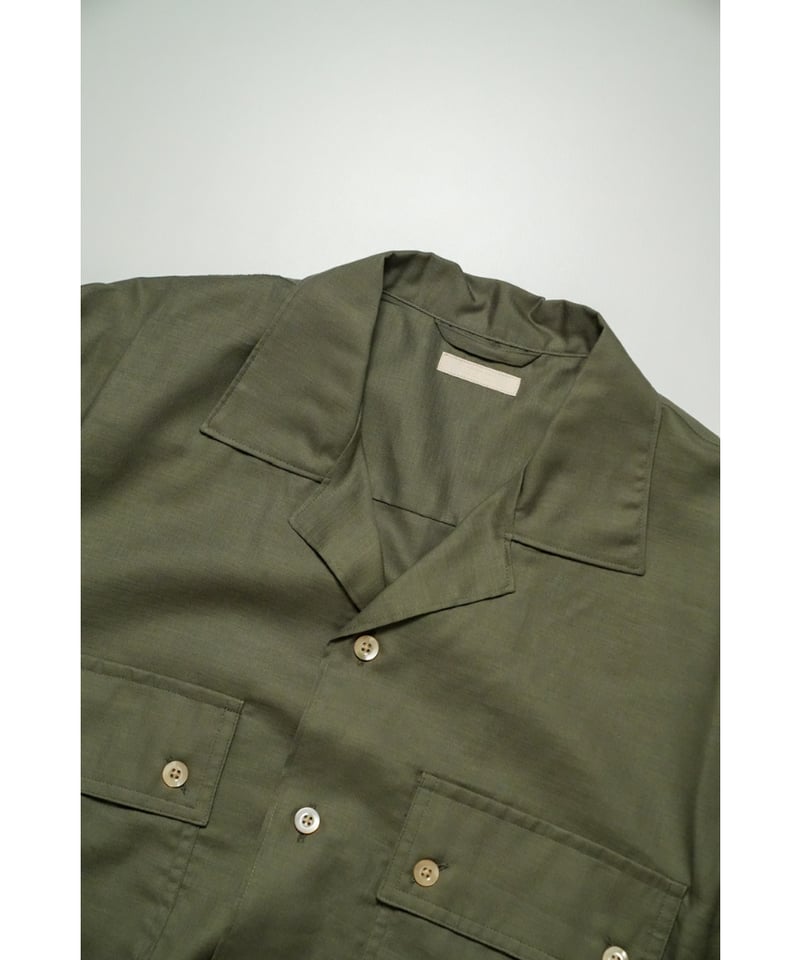 ULTERIOR Silky Soft Twill Shirt Green