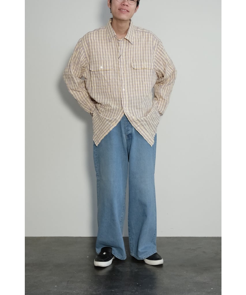 BISOWN] CHECK G.I.SHIRTS / RED CHECK | Pay ID