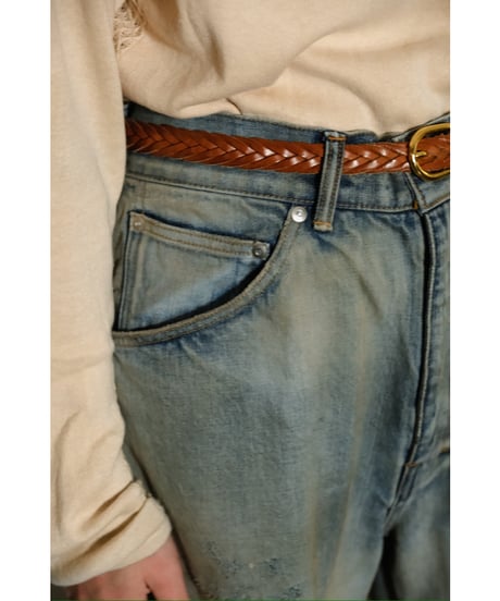 ANCELLM USED STRAIGHT 5P DENIM PANTS