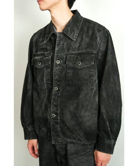 ENCOMING DENIM TWO POCKETS SHIRT BLOUSON