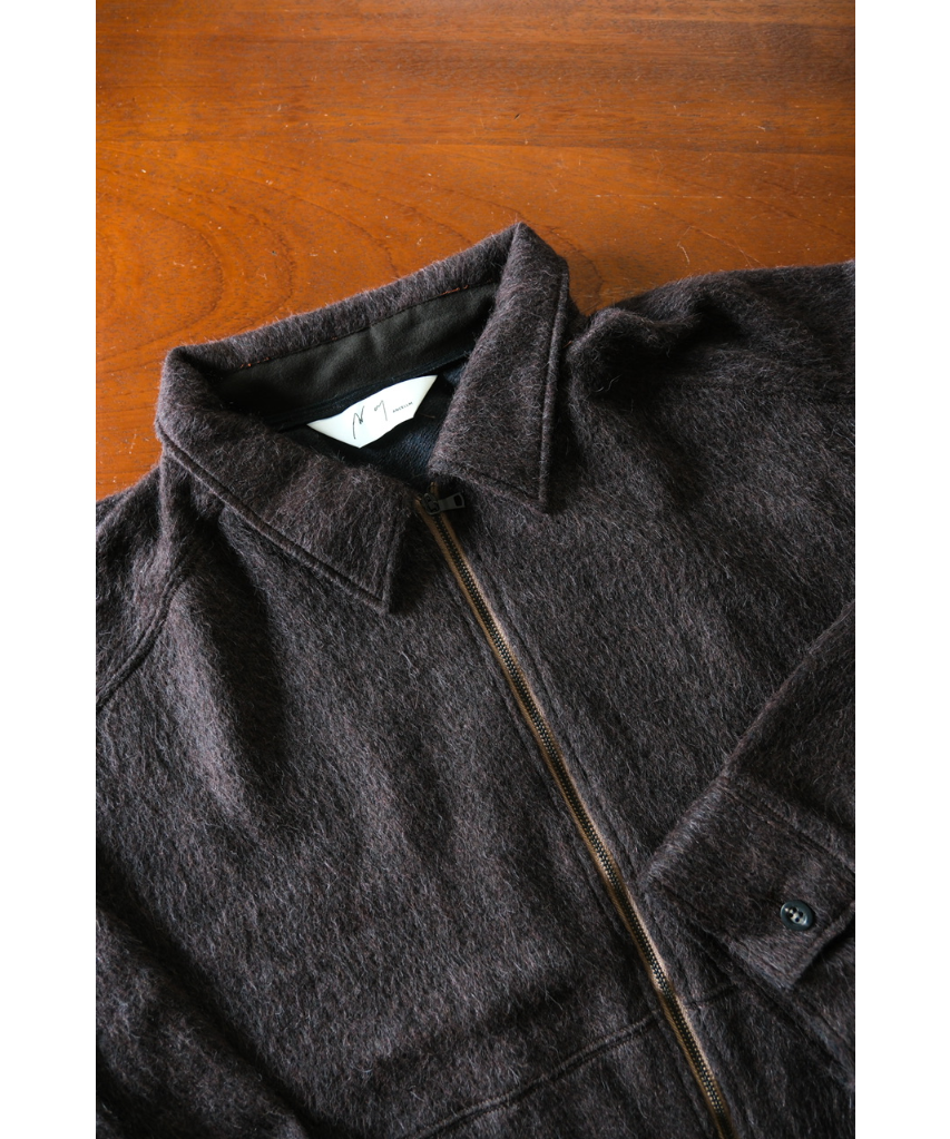 ANCELLM SHAGGY ZIP UP SHIRT | MusterWerk Sud.