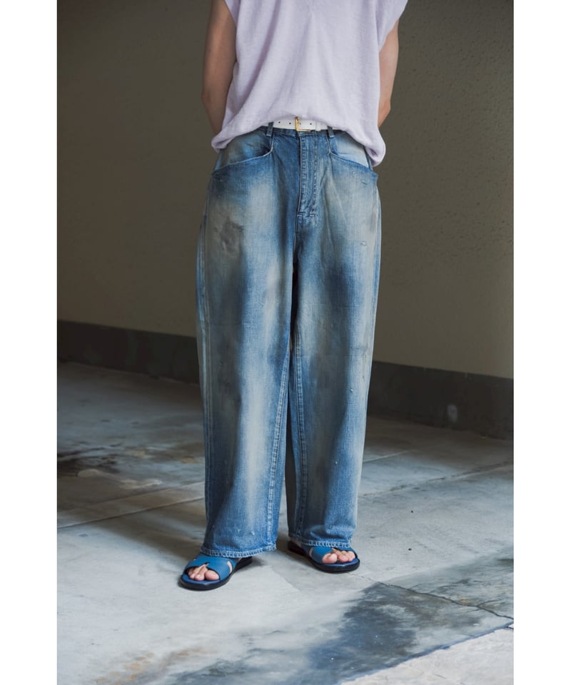ANCELLM DENIM WIDE SLACKS | MusterWerk Sud.