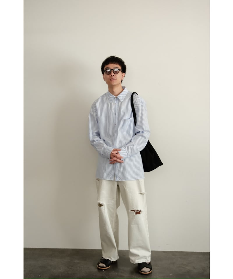 ANCELLM DAMAGE WIDE 5P DENIM PANTS | MusterWerk ANCELLM DAMAGE WIDE 5P DENIM PANTS | MusterWerk