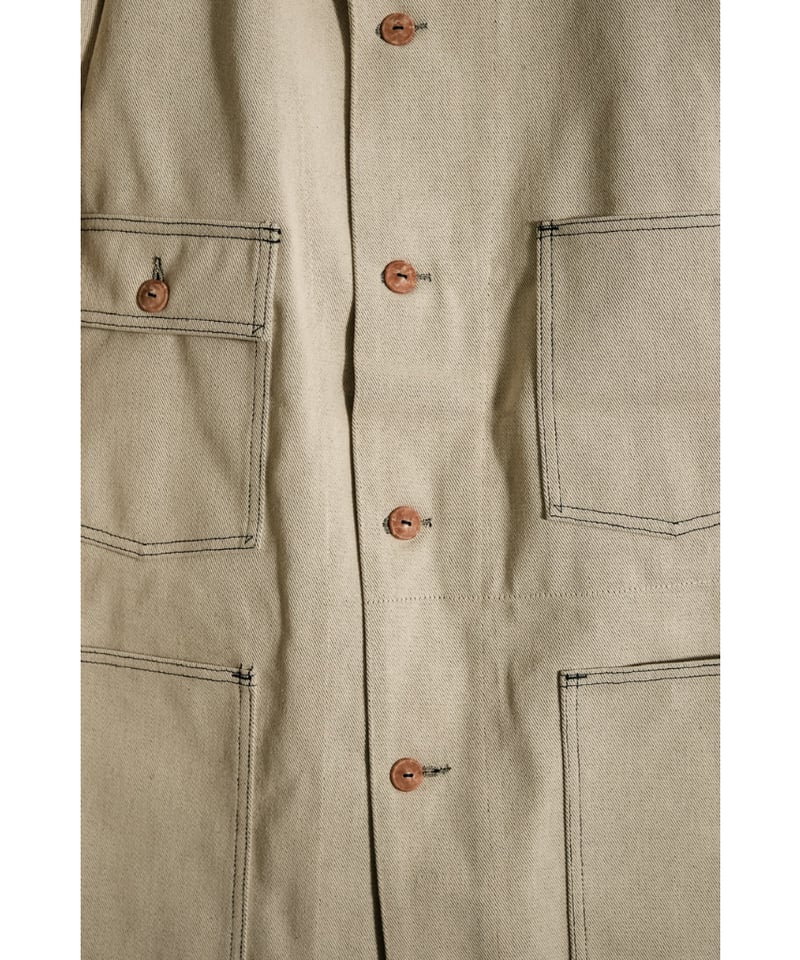 ジャケット・アウター FAUVES CARPENTER SHORT JACKET - DENIM FAUVES 