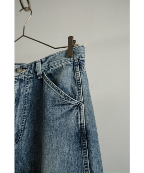 ULTERIOR FADED LIGHT DENIM PAINTER PANTS
