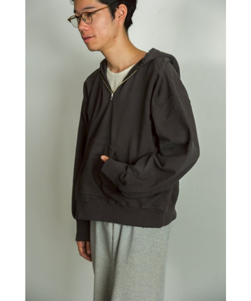 トップス ANCELLM HALF ZIP SWEAT SHIRT BLACK 3 ANCELLM HALF ZIP SWEAT SHIRT | MusterWerk Sud.