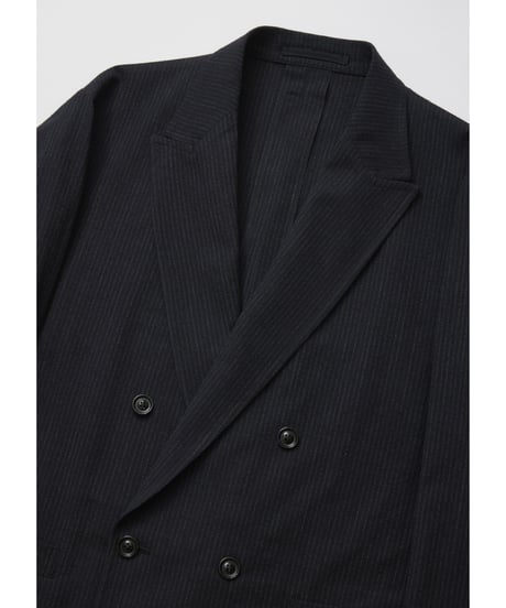 ULTERIOR SILK WOOL STRIPED OX DB JKT