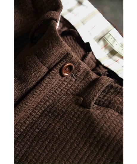 Gorsch the merry coachman Round York Wide Ridge Wool Trousers