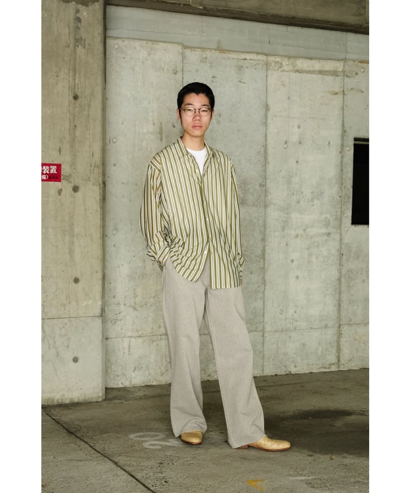 トップス KANEMASA PHIL 46G Atmosphere Stripe L/S KANEMASA PHIL / 46G Atmosphere Stripe L/S Shirt – Tree and