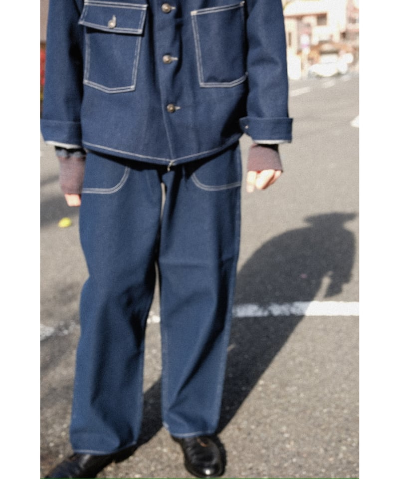 ジャケット・アウター FAUVES CARPENTER SHORT JACKET - DENIM FAUVES 