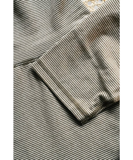 Olde Homesteader YOUTH MOIRE STRIPE JERSEY TURTLE NECK LONG SLEEVE