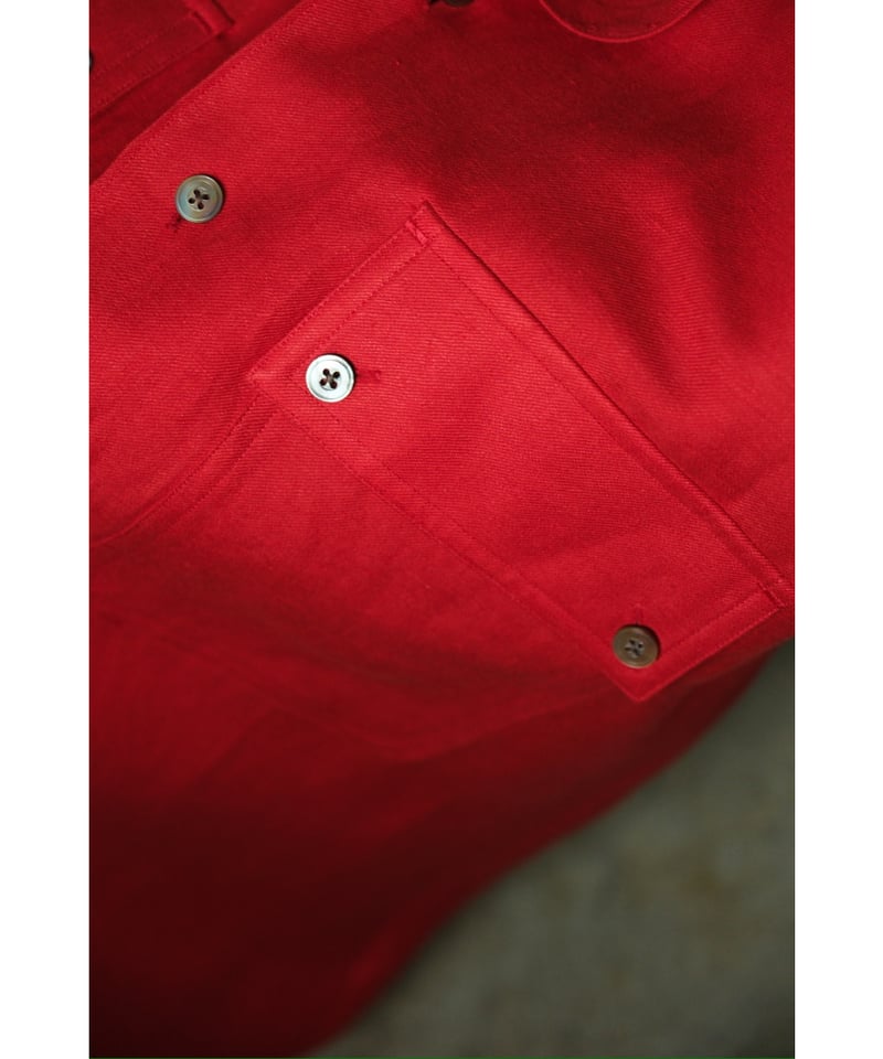 ULTERIOR L/R TWILL OPEN COLLAR SHIRT | MusterWe ULTERIOR L/R TWILL OPEN COLLAR SHIRT | MusterWe
