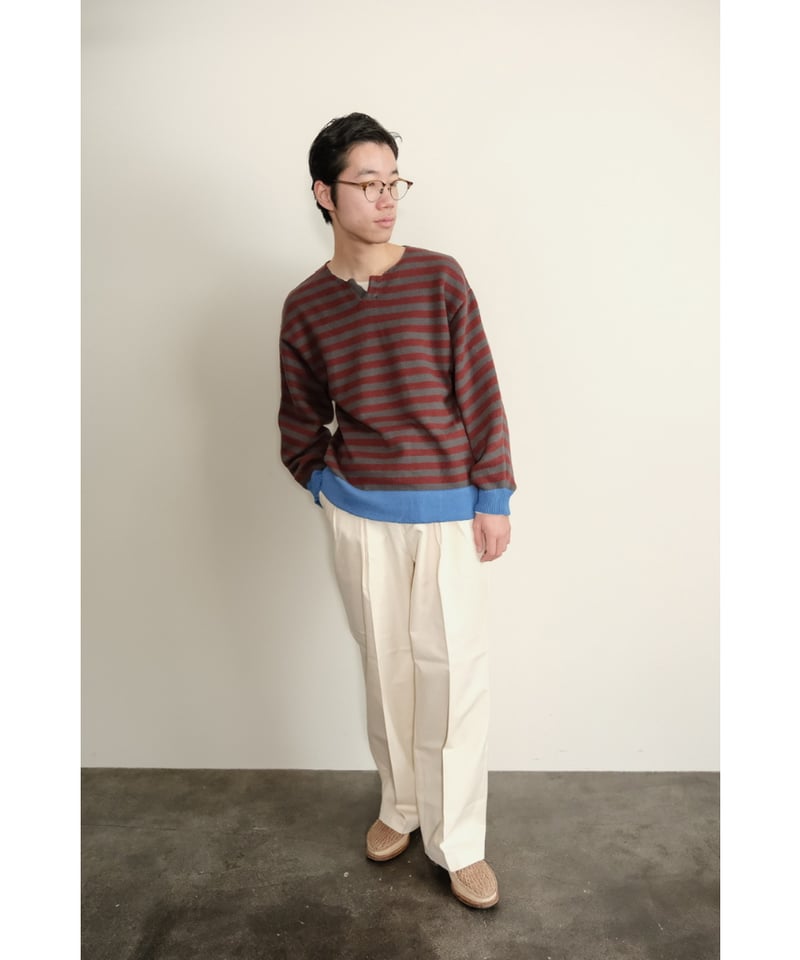 トップス obafer Exclusive cotton skipper pullover obafer cotton skipper border pullover | MusterW
