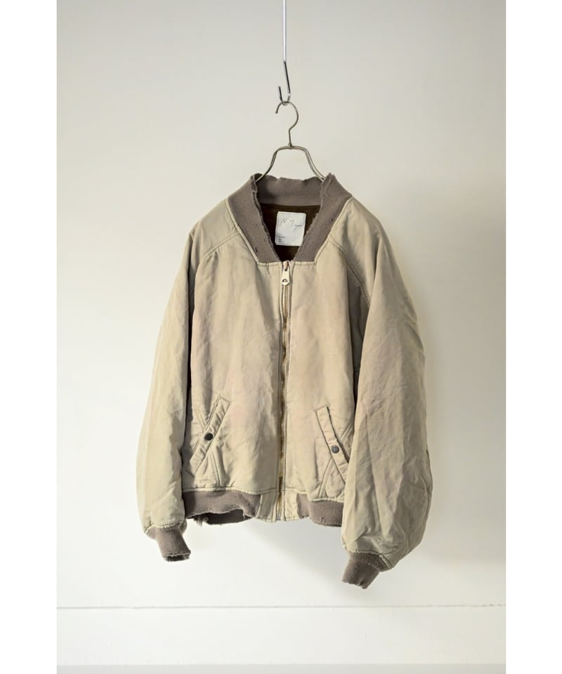 ANCELLM FADED BOMBER JACKET サイズ2 サンド FADED BOMBER JACKET