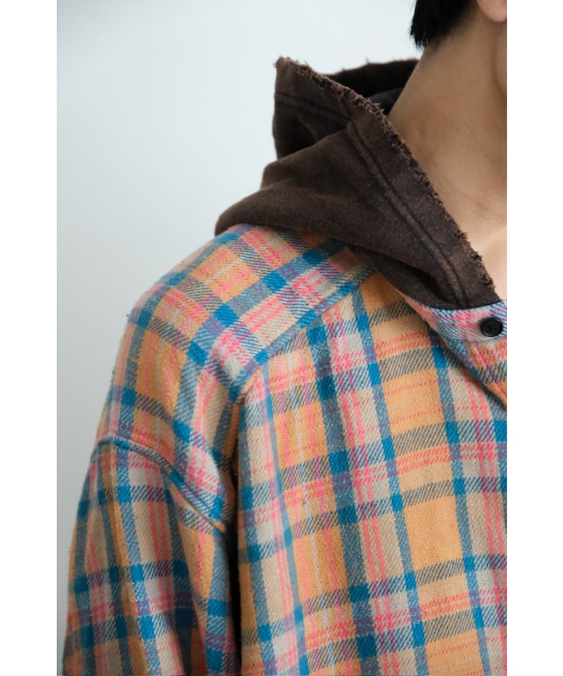 ANCELLM NEL CHECK HOODIE SHIRT | MusterWerk Sud.
