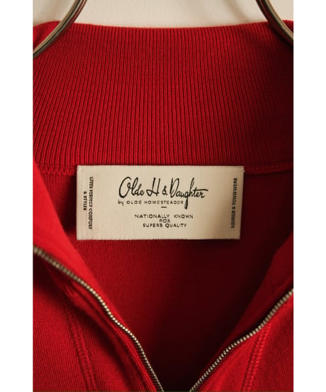 Olde H & Daughter "Exclusive" WOOL KNIT TRACK HALF ZIP
