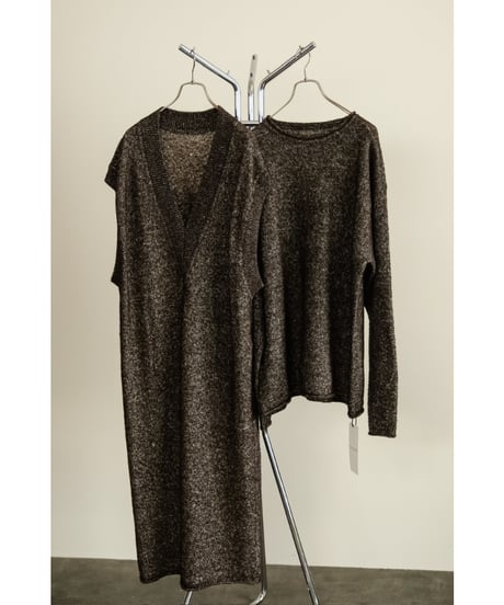 POSTELEGANT Baby Llama Hemp knit Pull-Over