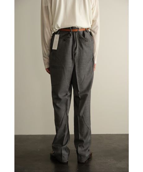USED Polyester Rayon Tuck Trousers