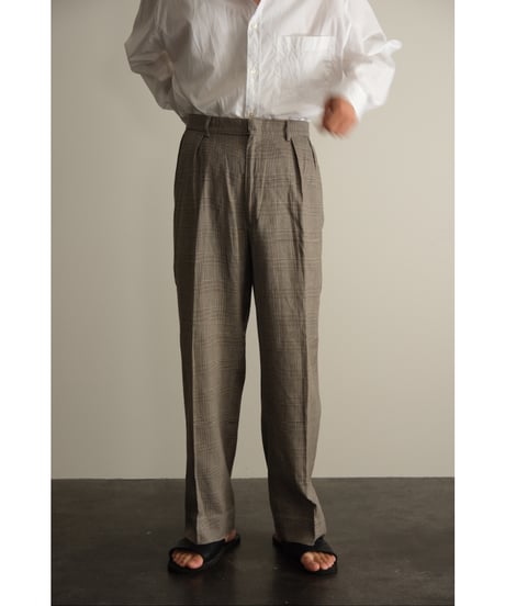 USED Cotton Glen Check Trousers