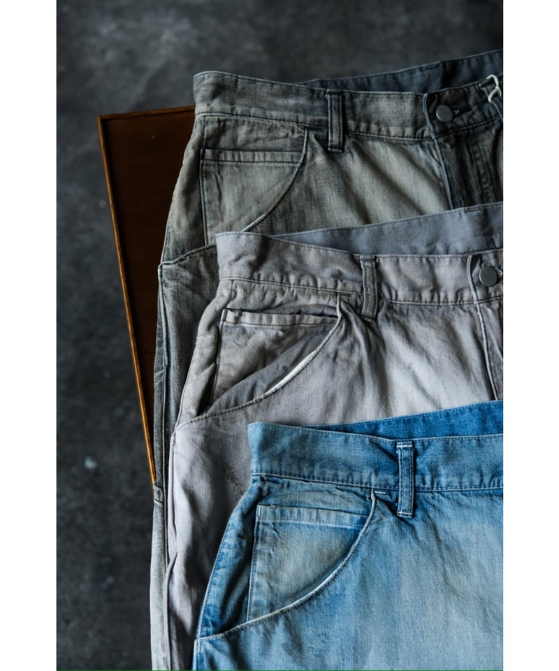 ANCELLM AGING PAINTER PANTS | MusterWerk Sud. ANCELLM AGING PAINTER PANTS | MusterWerk Sud.