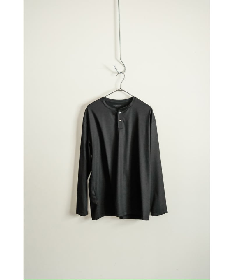 トップス KANEMASA PHIL. 36G WOOL TEE BLACK (M) KANEMASA PHIL.】36G WOOL S/S TEE - BLACK | 公式通販サイト