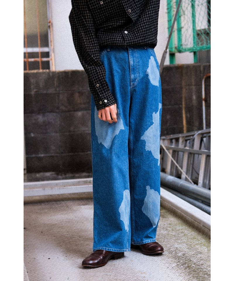 ENCOMING SPOTTED DENIM TROUSER | MusterWerk Sud. ENCOMING SPOTTED DENIM TROUSER | MusterWerk Sud.